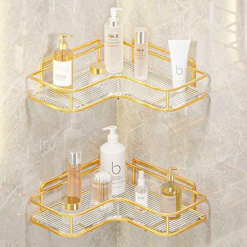 Luxury Skincare Accessories - Luxury Acrylic Bathroom Shelf without Drilling