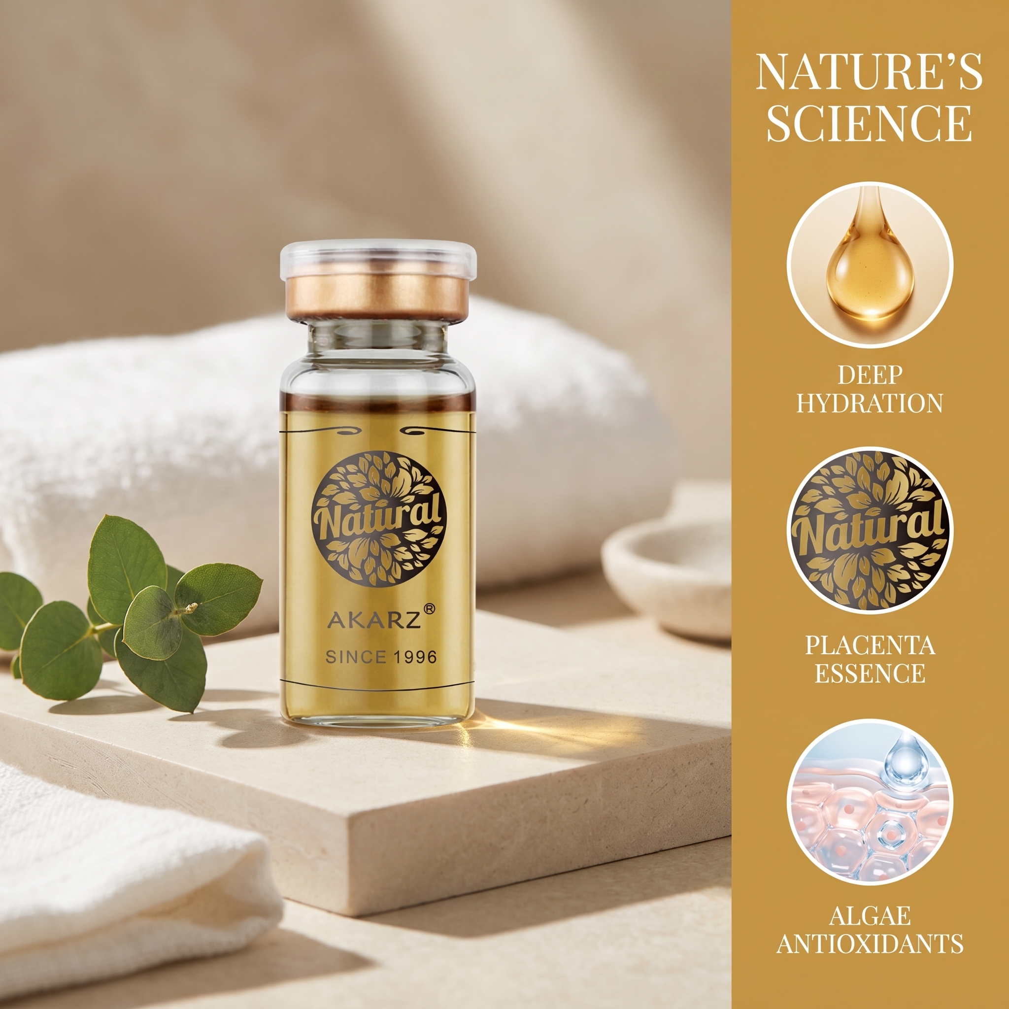 AKARZ Placenta Serum Moisturiz - Placenta Extract Serum avis et prix