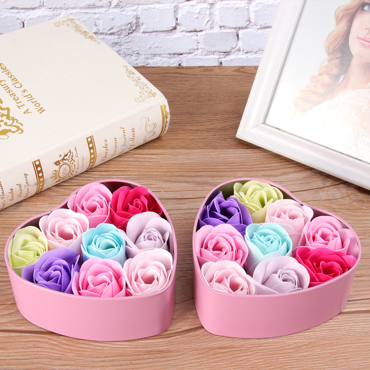 Rose Soap Flower Soap Set in E - Luxury Natural Skincare avis et prix