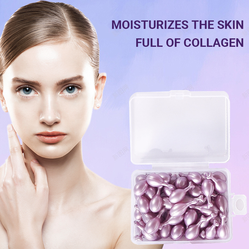 50PCS Face Serum Hyaluronic Ac - Placenta Extract Serum avis et prix