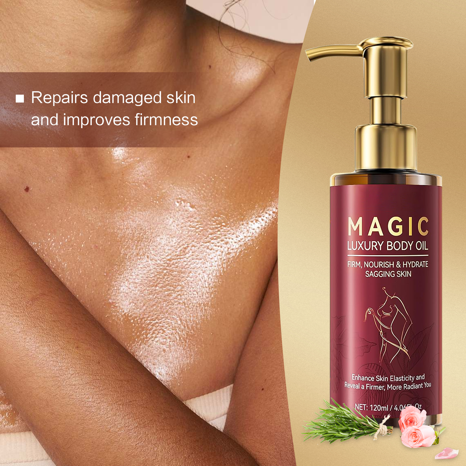 120ML Body Firming Oil Deep Mo - Luxury Natural Skincare avis et prix