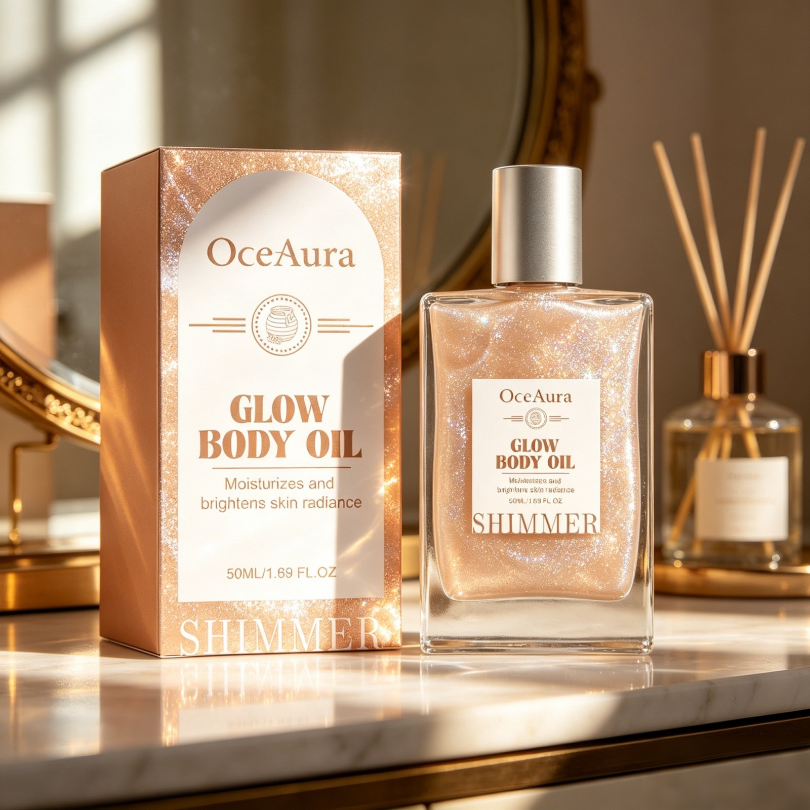OceAura Honey Glow Body Oil Si - Luxury Natural Skincare avis et prix