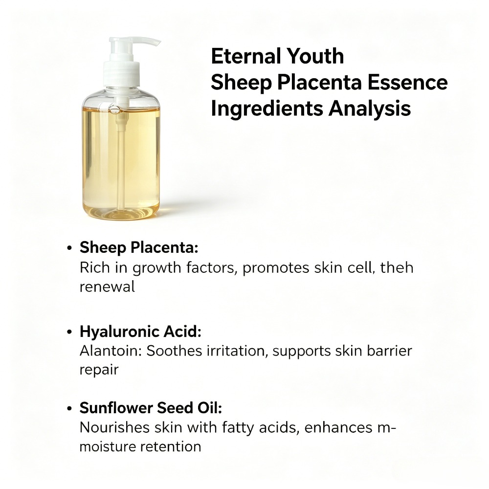 Sheep Placenta Essence Liquid  - Placenta Extract Serum avis et prix