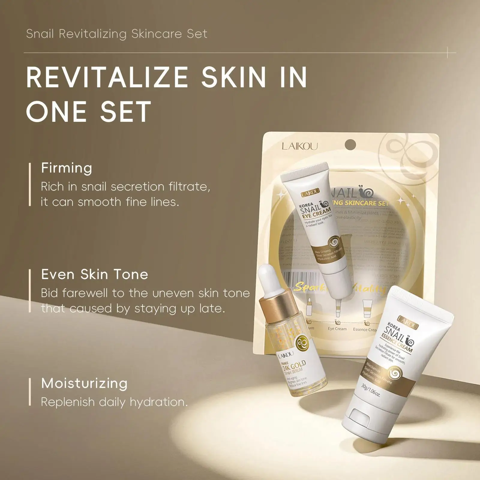 24K Gold Snail Repair Serum Ey - Luxury Natural Skincare avis et prix