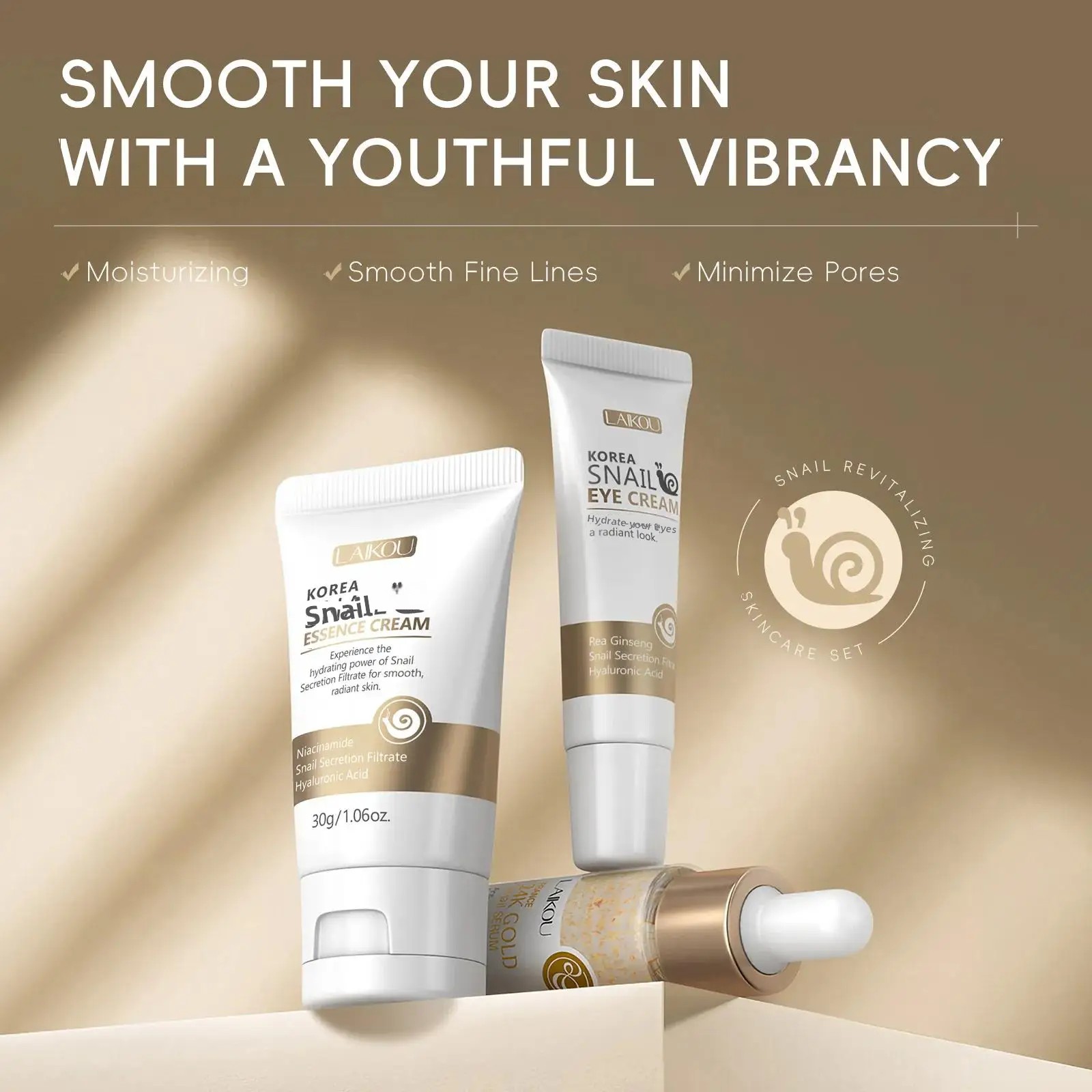 24K Gold Snail Repair Serum Ey - Luxury Natural Skincare avis et prix