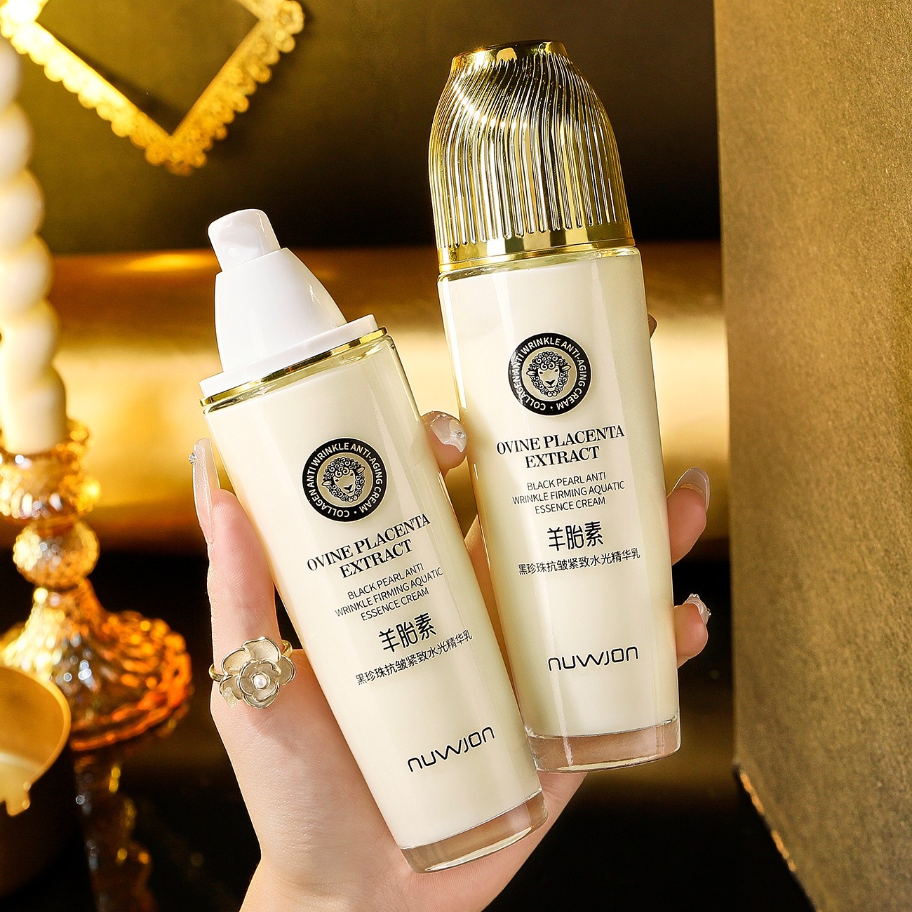 120g Anti-Aging Face Lotion Sh - Placenta Extract Serum avis et prix