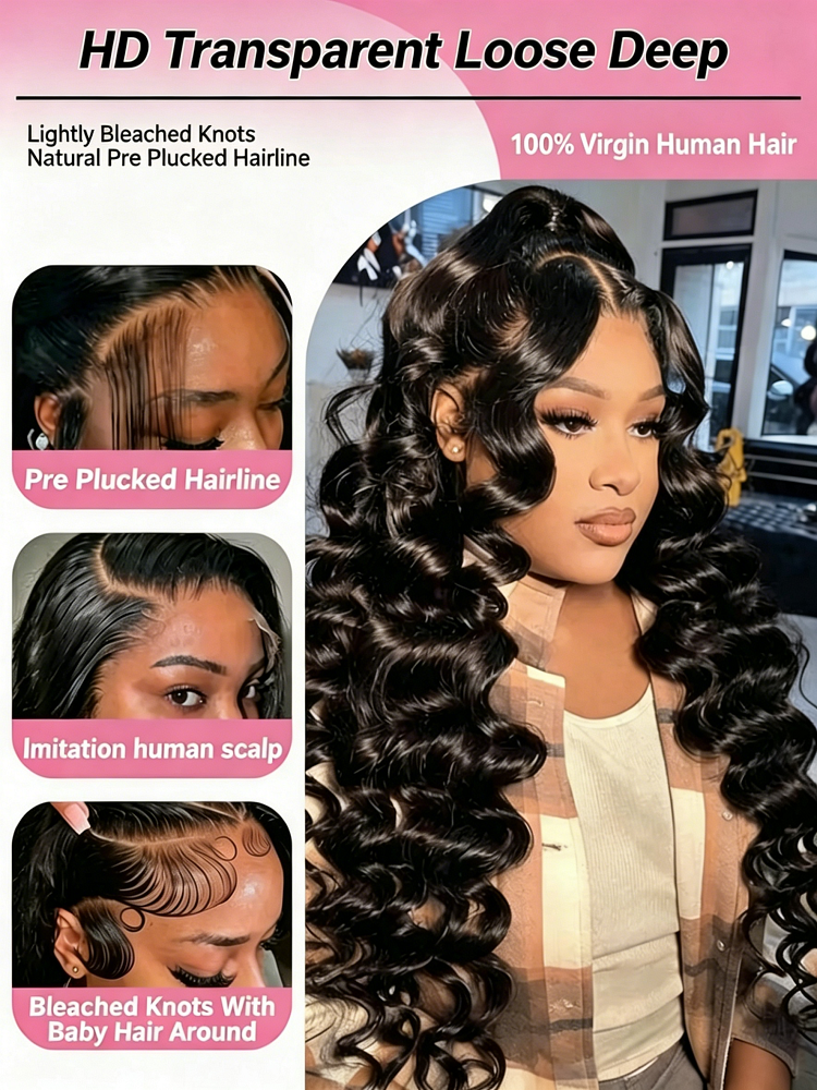 13x6 HD Loose Deep Wave Lace F - Luxury Natural Skincare avis et prix